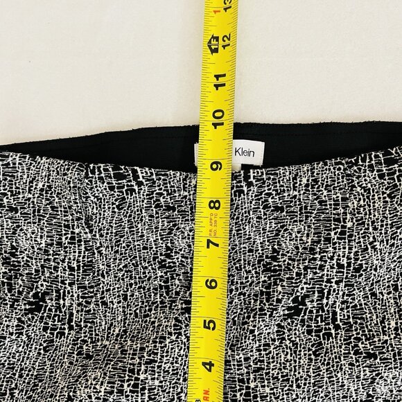 Calvin Klein Women's Pull-on Stretch Skinny Black White Leggings Pants Size 2 - Picture 10 of 12